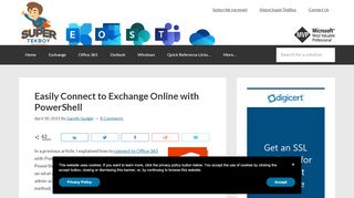 
                            9. Easily Connect to Exchange Online with PowerShell - SuperTekBoy