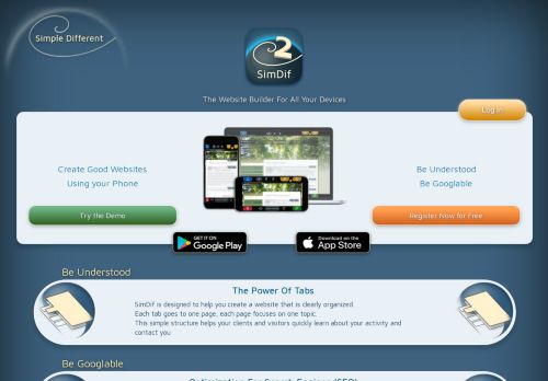 
                            6. Easily create professional efficient websites - SimDif