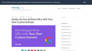 
                            6. Easily Use Goo.gl Short URLs with Your Own Custom Domain