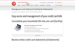 
                            9. EasiPay & eStatements | Credit Card Payments | OCBC - ...