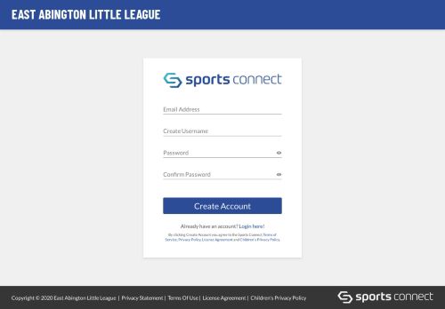 
                            2. East Abington Little League - Login/Register