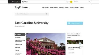 
                            13. East Carolina University - College Search - The College Board