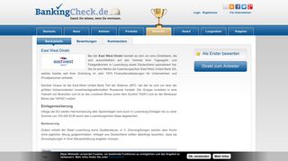 
                            8. East West Direkt | BankingCheck.de