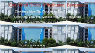 
                            2. East West Group of Institution