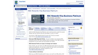 
                            9. Eastern Caribbean - RBC Rewards Visa Platinum - RBC Royal Bank