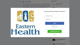 
                            9. Eastern Health - Are you an Eastern Health employee? Did... | Facebook