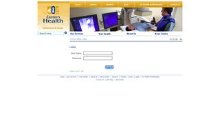 
                            4. Eastern Health - Login