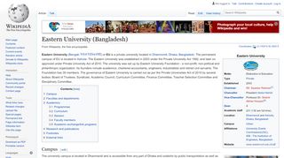 
                            4. Eastern University (Bangladesh) - Wikipedia