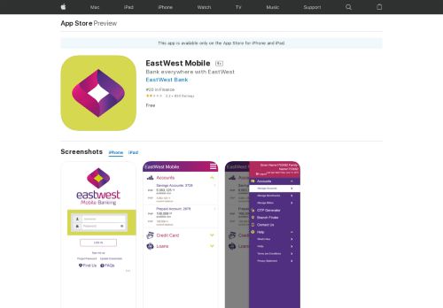 
                            9. EastWest Mobile on the App Store - iTunes - Apple