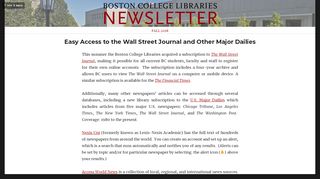 
                            5. Easy Access to the Wall Street Journal and Other Major ...