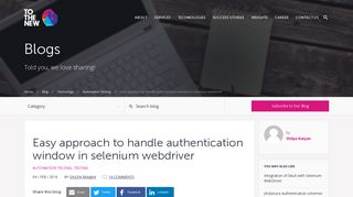 
                            10. Easy approach to handle authentication window in selenium ...