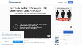
                            4. Easy Body System Erfahrungen - Die Stoffwechsel Diät Erfahrungen