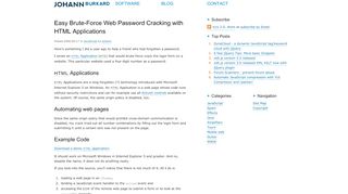 
                            13. Easy Brute-Force Web Password Cracking with HTML Applications