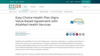 
                            7. Easy Choice Health Plan Signs Value-Based Agreement ...