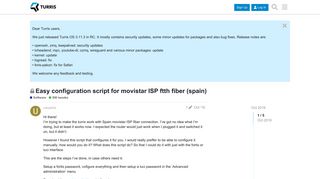 
                            7. Easy configuration script for movistar ISP ftth fiber (spain) - SW ...