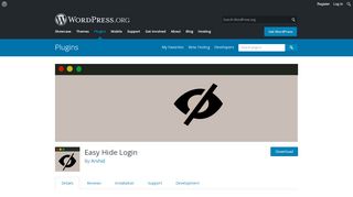 
                            2. Easy Hide Login | WordPress.org