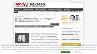 
                            9. Easy Home WiFi-Stecker-Set - ALDI Süd ab 17.9.2016 - HandyRaketen