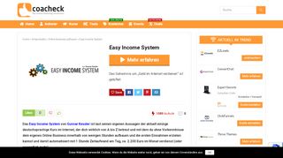 
                            4. ▷ Easy Income System ? • 2019 • Alle Infos, Kosten & Erfahrungen
