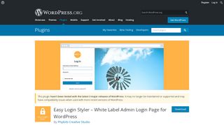 
                            9. Easy Login Styler – White Label Admin Login Page for WordPress ...