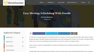 
                            5. Easy Meeting Scheduling With Doodle – Arts Hacker