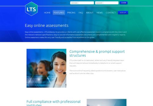 
                            3. Easy online assessments | LTS