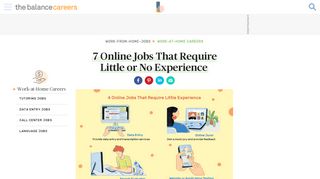 
                            6. Easy Online Jobs Need Take Little or No Experience