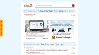 
                            13. Easy Order Login Pierre Lang - STSoftware Whois