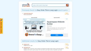 
                            12. Easy Order Pierre Lang Login - STSoftware Whois