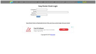 
                            5. Easy Roster Kiosk Login - MizziSoft