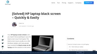 
                            13. Easy to Fix HP Laptop Black Screen [Solved] - Driver Easy