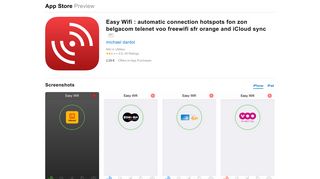 
                            11. Easy Wifi : automatic connection hotspots fon zon belgacom telenet ...