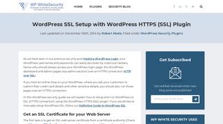 
                            10. Easy WordPress SSL with WordPress HTTPS (SSL) Plugin