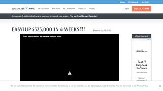 
                            12. EASY1UP $325,000 IN 4 WEEKS!!! - Screencast-O-Matic