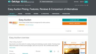 
                            10. Easy.Auction Pricing, Features, Reviews & Comparison of ...