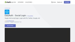 
                            5. EasyAuth ‑ Social Login – E-Commerce-Plugins ... - Shopify App Store
