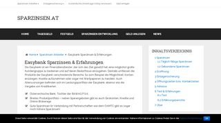 
                            6. Easybank Sparzinsen & Erfahrungen - Sparzinsen.at