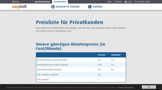 
                            3. easybell - Preisliste