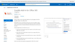 
                            6. EasyBib Add-In for Office 365 - Microsoft AppSource