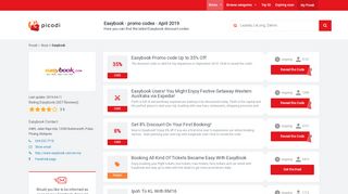 
                            9. Easybook discount code | 35% | February 2019 | Look! - Picodi Malaysia