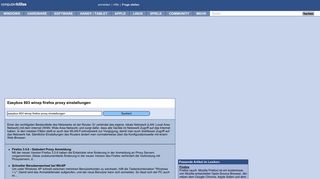 
                            12. Easybox 803 winxp firefox proxy einstellungen - Computerhilfen.de