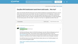 
                            13. EasyBox 804 funktioniert nach Reset nicht mehr... Was tun? (WLAN ...