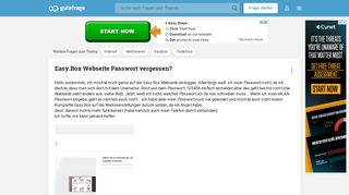 
                            7. Easy.Box Webseite Passwort vergessen? (Internet, Vodafone ...