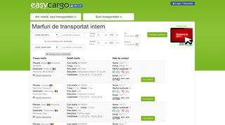 
                            11. EasyCargo.ro: Marfuri de transportat intern