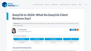 
                            13. EasyCGI In 2019: What Do EasyCGI Client Reviews Say?