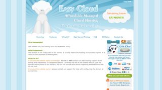 
                            3. EasyCloud - Easy PHP Cloud Hosting » Pages » Site Suspended