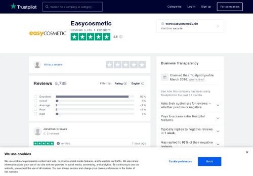 
                            5. Easycosmetic Reviews | Read Customer Service Reviews of www ...