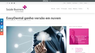 
                            9. EasyDental ganha versão em nuvem - Saúde Business