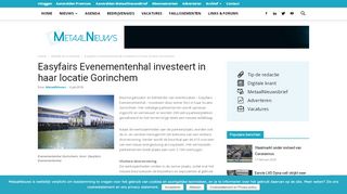 
                            10. Easyfairs Evenementenhal investeert in haar locatie Gorinchem ...
