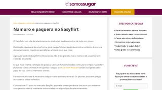 
                            11. EasyFlirt: Site de Encontros e Namoro【NÓS TESTAMOS】 - SomosSugar