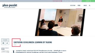 
                            6. EasyGoing-Schulungen der HOGAST: Learning by talking